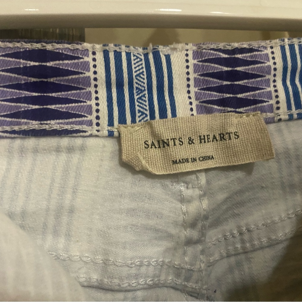 High Rise Extreme Flare Jean- Saints & Hearts- size Small - Picture 4 of 10